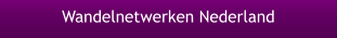 Wandelnetwerken Nederland